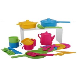 Haberkorn 30-Piece Kitchen Set for Play Kitchen Pots Children's Service Cutlery
