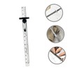 WHAMVOX Metal Ruler 15cm Clip Portable Pocket Ruler for Sewing