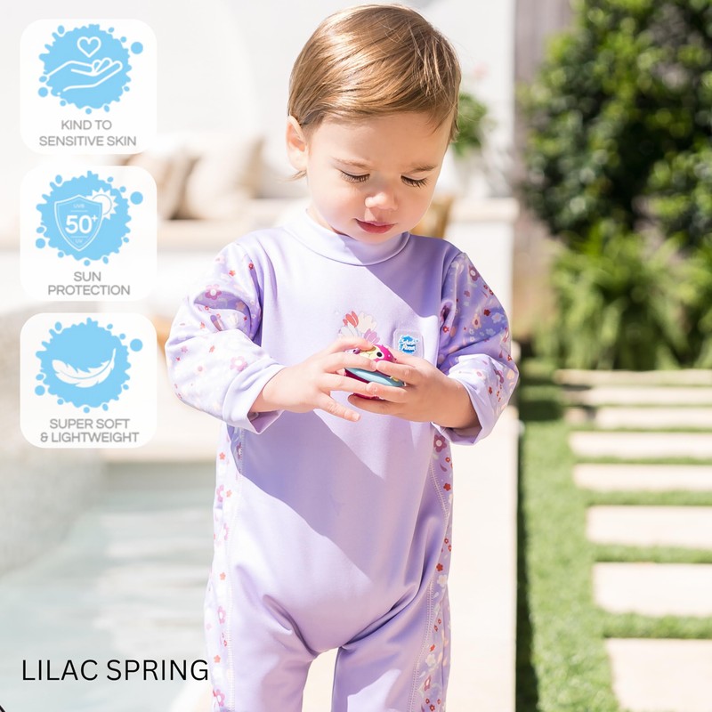 Splash About Warm in One Baby Warming Wetsuit, Lilac Spring,