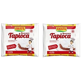 Amafil Flour 500g 17.6oz Massa Para Pack, Tapioca, 3 PACK (1.1 Pound (Pack of 2))