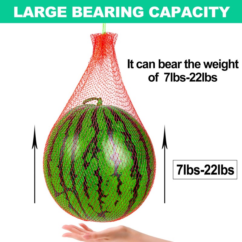ZAUGONTW Resuable Nylon Mesh Bags, Hanging Watermelon Nets Bags, Thicker