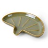 Ceramic Soap Dish with Drainage – Half Moon Soap Holder