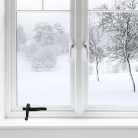 OSALADI 1 Set Manual Window Opener Casement Operator Window Putty Window Locks for Vertical Sliding Windows Hand Crank Left Handed Window Crank Handle Zinc Alloy Hardware Open The Window