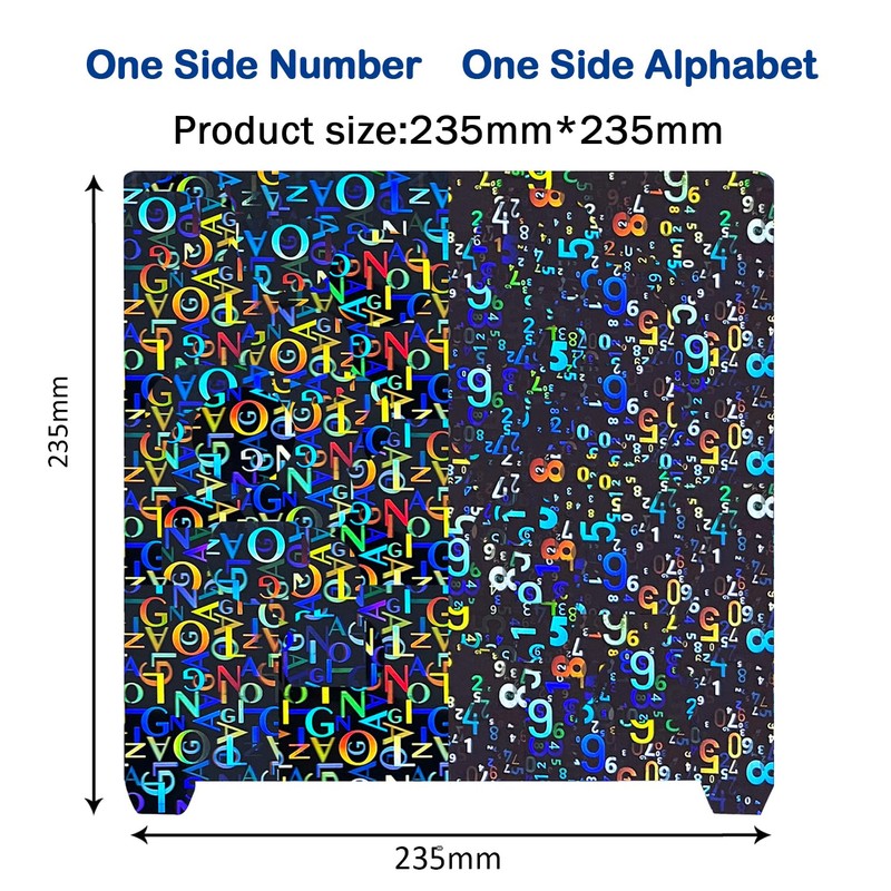 HzdaDeve Double-Sided Print Bed 235 x 235 mm Platform H1H