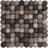 myfelt Néla Felt Ball Square Trivet, Virgin wool, nature, 20