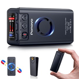 128GB(9000 Hours) Magnetic Voice Activated Recorder, 45 Days Continuous Recording Device with AI Noise Reduction, Digital Audio Recorder for Work, Lectures, Meetings, Interviews, Classes