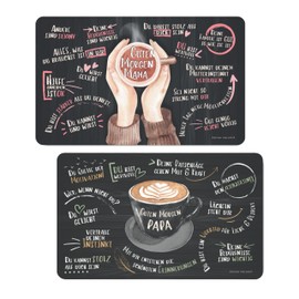 Breakfast Board Set for Parents: Good Morning, Gifts for Parents, New Parents for Birth, Thank You Mum and Dad, Gift Idea