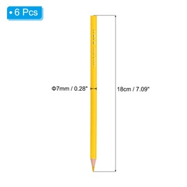 PATIKIL Lemon Colored Pencils Set,6 Pcs Oil Color Pencils Wooden Coloring Drawing Pencil for Artists Art Painting