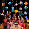 Solar System Hanging Swirls Decorations, 34 Pcs Outer Space Hanging