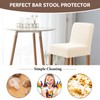 FUANGUI Bar Stool Covers Set of 4, Stretch Removable Bar
