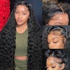 BWDWST 32 Inch Deep Wave Lace Front Wigs Human Hair