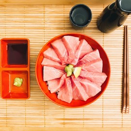 JapanBargain 2395x2, Set of 2 Soy Sauce Dish Dipping Bowls Two Compartments Japanese Style, Black and Red Color