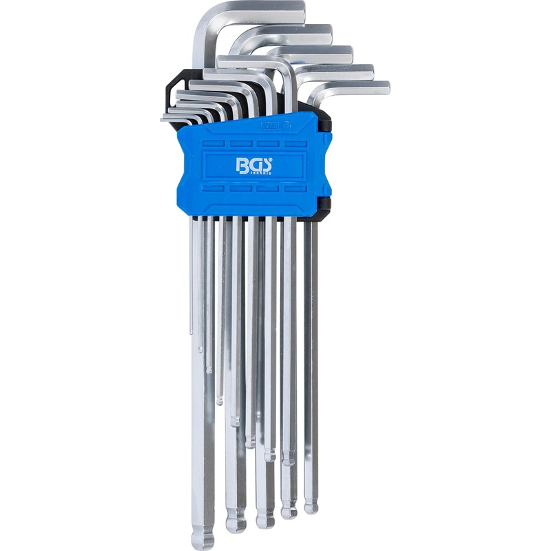 BGS 9799 Allen Key Set, 13 Pieces, Extra Long, Hexagon