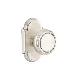 Emtek Passage Set, Style 8 Rosette, Norwich Knob, Satin Nickel US15