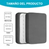 NANWEI Protector de Colchón 100% Impermeable con 2 Bolsas Laterales,