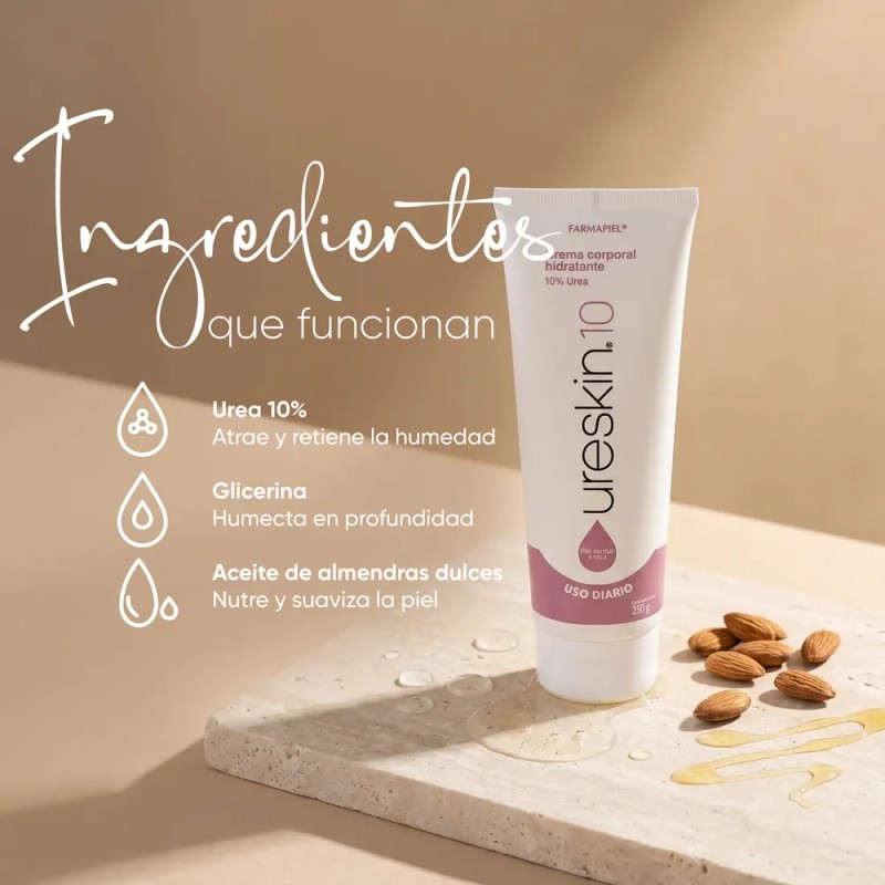 Ureskin Urea 10% Crema Corporal Hidratante 250g