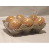 Brown Resin Large Chicken Egg - sold individually -2.25" H