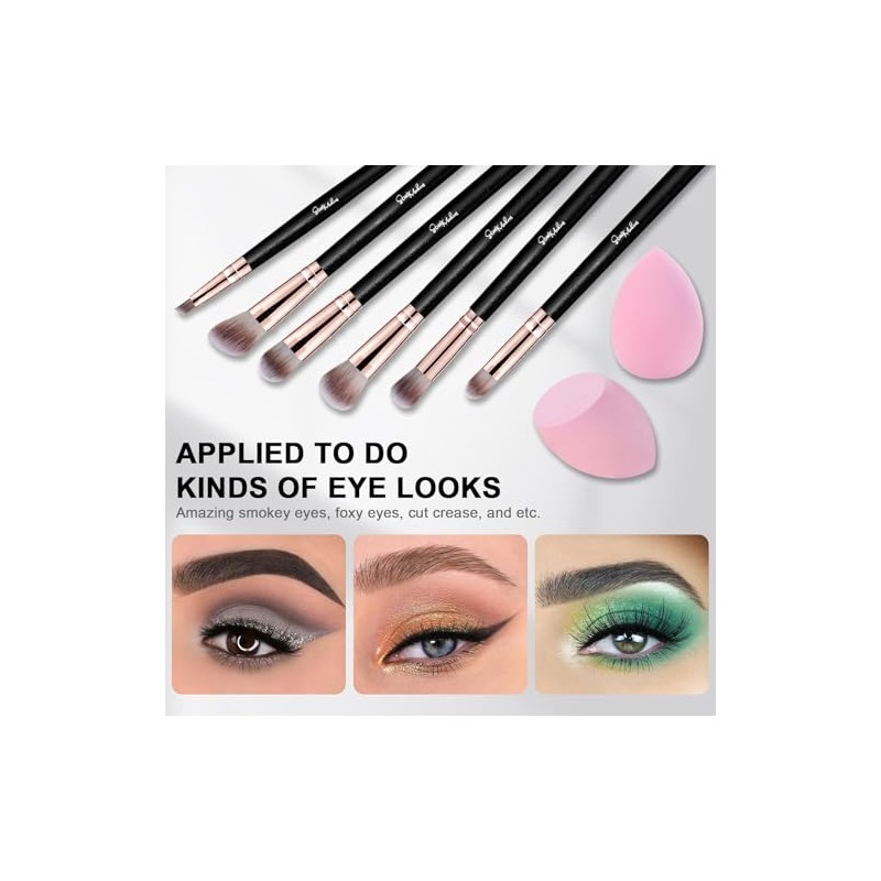 Start Makers Set de 12 Brochas de Maquillaje Profesionales, 10