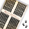 Cluster Lashes QUEWEL Individual Eyelashes 168 Pcs Lash Clusters Thin