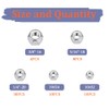 Dianrui 62Pcs 304 Stainless Steel SAE Lock Nuts Assortment Kit,