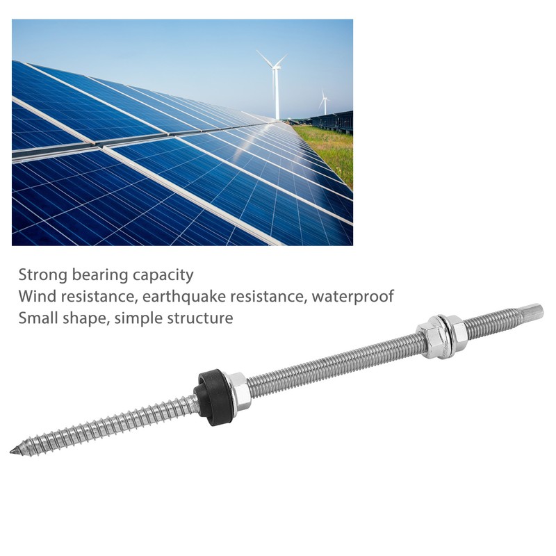 4PCS PV Bracket Double Head Screw Stainless Steel Anti Corrosion