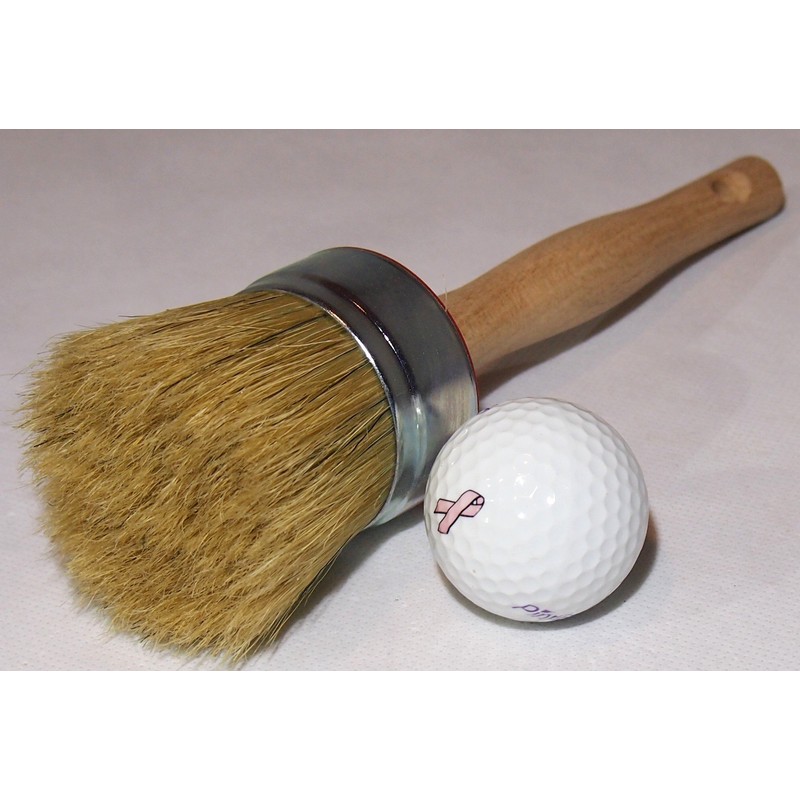Natural Bristle Round Paint Brushes | (fi55mm)