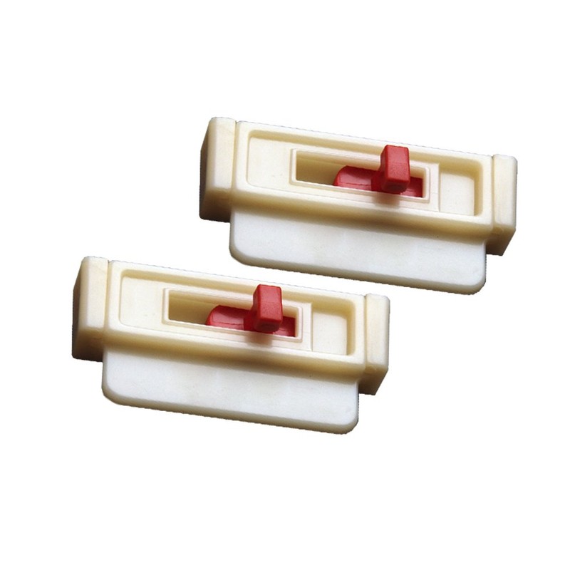 Seat Belt Tension Adjusters (6-Pack) White by Seat Belt Extender