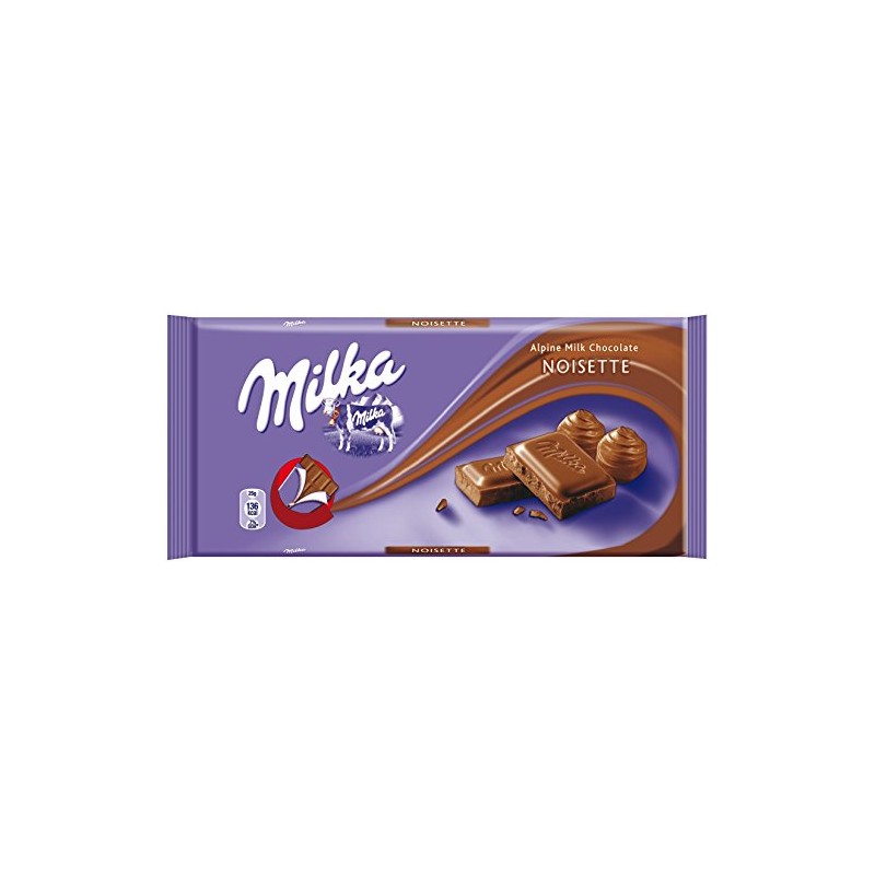 World's Best Milka Chocolate - Noisette, 10 Bars
