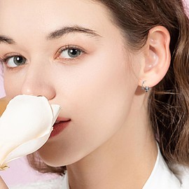 VENACOLY Panda Earrings 925 Sterling Silver Animal Hoop Earrings Panda Jewelry for Women Girls