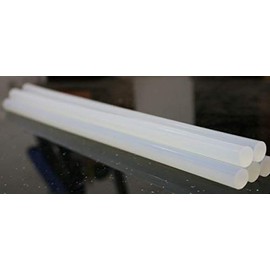 Grepo Glue Gun Sticks, 0.3 x 3.9 inches (7 x 100 mm), Set of 50, Glue Sticks, For Low Temperatures, 0.2 inch (7 mm), 3.9 inches (10 cm), Transparent, Clear Color