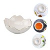 GRIRIW Cherry Blossom Petal Plate 6pc Set of Ceramic Sauce