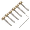 Musiclily Pro 10.8mm Small Barrel Steel Saddles Round Bridge Saddles