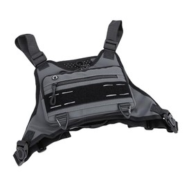 Chaleco para Correr Hombre, Bolsa Deportiva Pecho Impermeable Antirrayas, Soporte Teléfono Móvil Mochila Reflectante para Ciclismo Running, Ajustable 