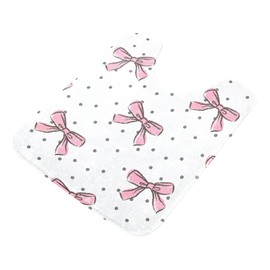 YETTASBIN Bow Pink Rectangle Bath Mat, Non-Slip Quick Dry Shower Rug, Extra Soft Plush High Absorbent Toilet Carpet for Bathroom, Bathtub, Sink-16 x 24 in