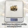 CheeMuii 2 pcs Bulkhead Brass Pipe Fitting Anchor Coupling Bulkhead