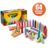 Crayola Ultimate Washable Chalk Collection (64ct), Bulk Outdoor Sidewalk Chalk
