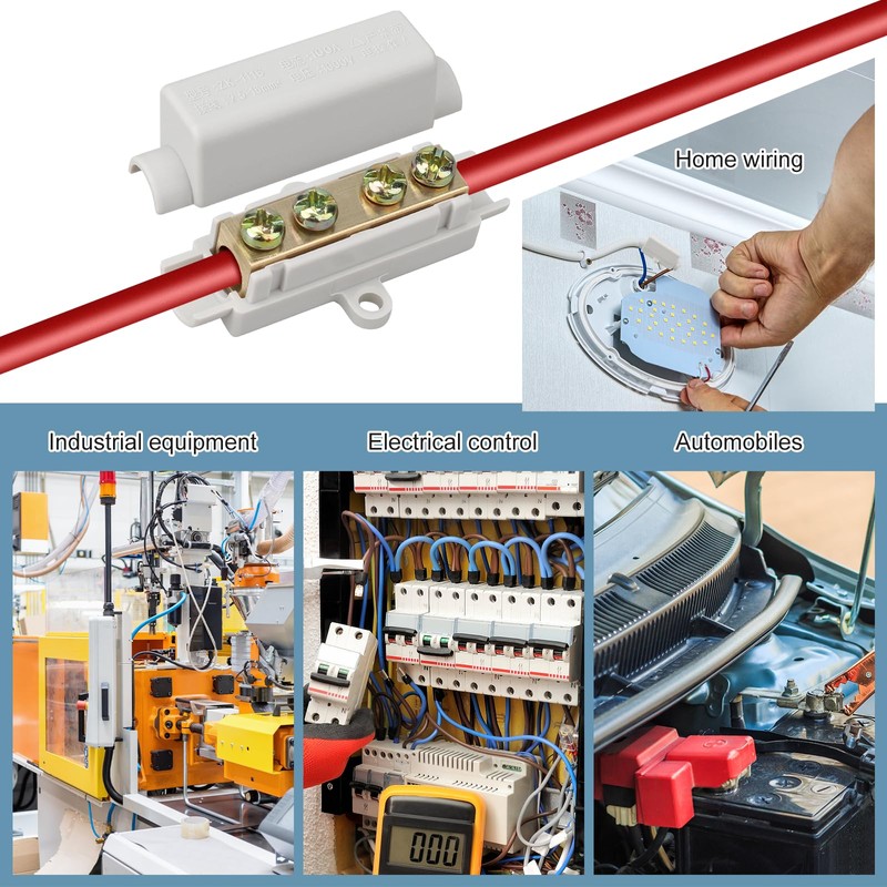 Bmliingchau Main Cable Junction Terminal, Cable Connector Terminal Block for