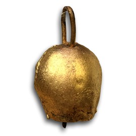 Dozen Mongolian Style Tin Bells 2"H