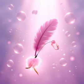 Jowxsx Pink Teasing Collars Funny Kitten Automatic Toy with Feather Decoration Relieve Boredom Supplies Cat Feather Toys Cat Amusing-Collar Hands-Free Toy