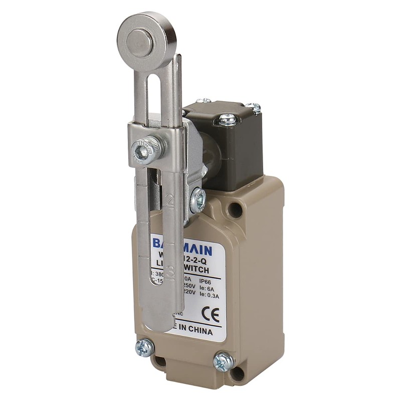 Baomain Adjustable Rotary Roller Lever Limit Switch WLCA12-2-Q Momentary 380V