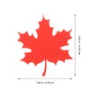 NUOBESTY 20pcs Fall Maple Leaf Paper Cuts Paper Cutouts Red