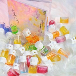 【Sahipub】Perfume&Oil 2 in 1-Avocado Oil, Collagen Hair Oil for Frizzy, Dry, Thicker, Ponytail, Damaged, Curly, Healthy Hair, Repair serum, Haircare, Hair Fragrance:_Full Pack: 40 pcs (7 scents )