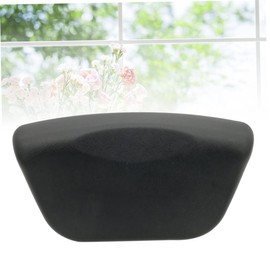 BIUDECO Bathtub Pillow Bath Pillow Pu Bath Cushion Bath Tub Pillows for Head and Neck Relaxing Pillow Non-Slip Suction Pillow Bathing Pillow Black