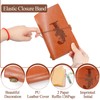 Initial PU Leather Travel Notebook Refillable Diary Travel Diary with
