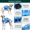 Kuoser Dog Life Jacket - High Flotation, Reflective Vest for