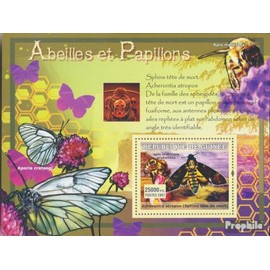 Guinea miniature sheet 1218 (complete. issue) unmounted mint/never hinged ** MNH 2007 Bees and Butterflies (Stamps for collectors) Butterflies