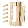 2-1/2 in. Bright Brass Non-Mortise Hinges (2-Pack)