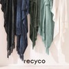 RECYCO Throw Blanket Soft Cozy Chenille Throw Blanket with Fringe