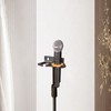 Summina Microphone Holder Wall Mount Dual Slot Adjustable Height Mic