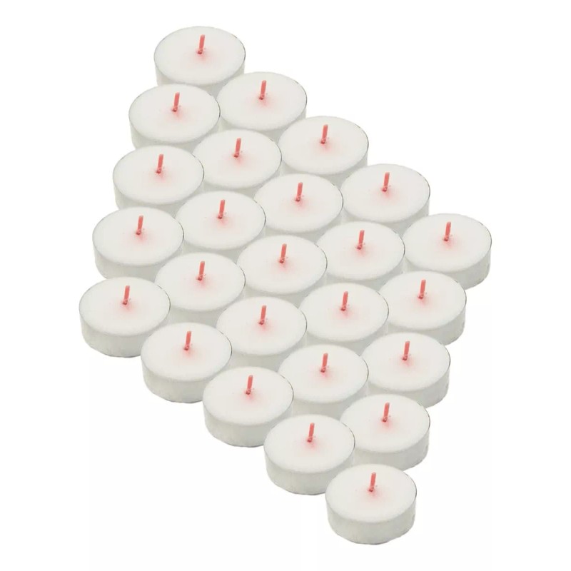 CEB Velas Tea Light Blancas Flotantes Sin Aroma 50 Piezas